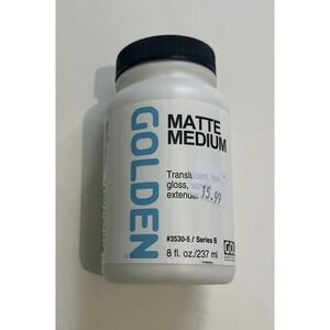 Golden Acrylic Med 8 Oz Matte Medium